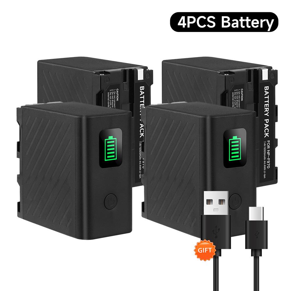 PALO NP-F750 NP-F770 Battery With USB Port for SONY NP-F990 F980 F970 F960 F550 F970 F550 F570 F750 F770 MC1500 CQM91D CCD-RV100