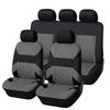 Set Coprisedili Auto Poliestere Universale Tutte le Stagioni Con Texture a Rete Incrociata Per Veicoli Familiari