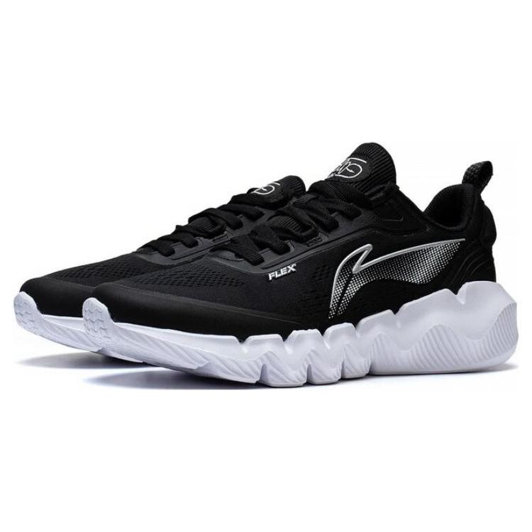 Li Ning LN Fle Slip Resistant Abrasion Resistant Low top Sports Casual Shoes Men's Black AGLT031-2