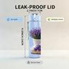 1PC Purple Lavender Potted Plant Print 750ml Color Plastic Sports Water Bottle Leakproof Flip Straw Lid Suitable for Sports Office Home Use