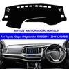 Car Dash Mat Dashboard Cover Carpet For Toyota Kluger Highlander XU50 2014-