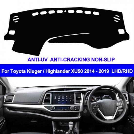 Car Dash Mat Dashboard Cover Carpet For Toyota Kluger Highlander XU50 2014-
