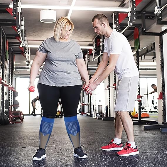 1/3 Paare 3XL-7XL Übergröße Weitschaft Kompressionsstrümpfe Damen Herren 15-20mmHg Große Größe Kompressionsstrumpf für Krankenschwester Schwangerschaft Reise