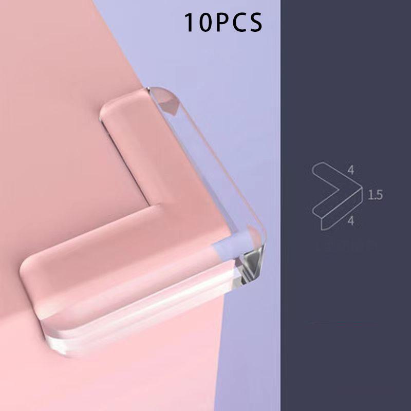 10 pièces Protecteur en Silicone de Sécurité Bébé Table Meubles Coin de Bureau Enfant Couvercle de Protection Bordures Enfants Doux Protections Anti-collision
