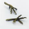10PCS Retro Bird Claw Pendants Jewelry Making Accessories Alloy Texture Jewelry Pendant Suitable for Jewelry Making