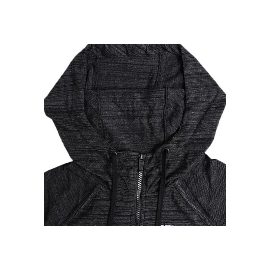 Nike Solid Color Logo Print Hooded Jacket Women jackets Black 897913-010