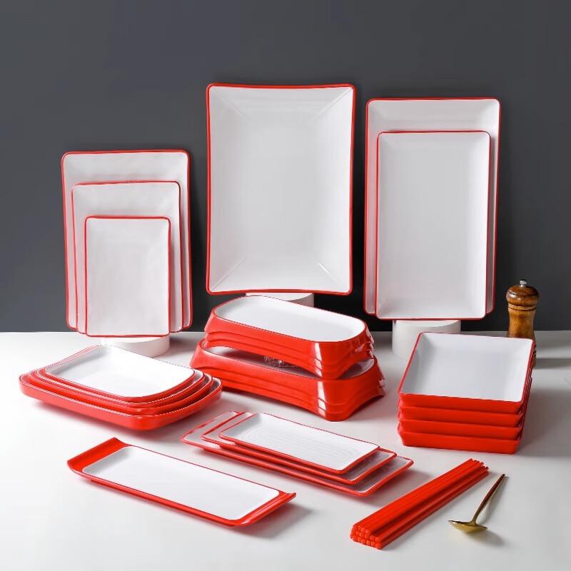 Nordic Style Melamine Flat Serving Plate