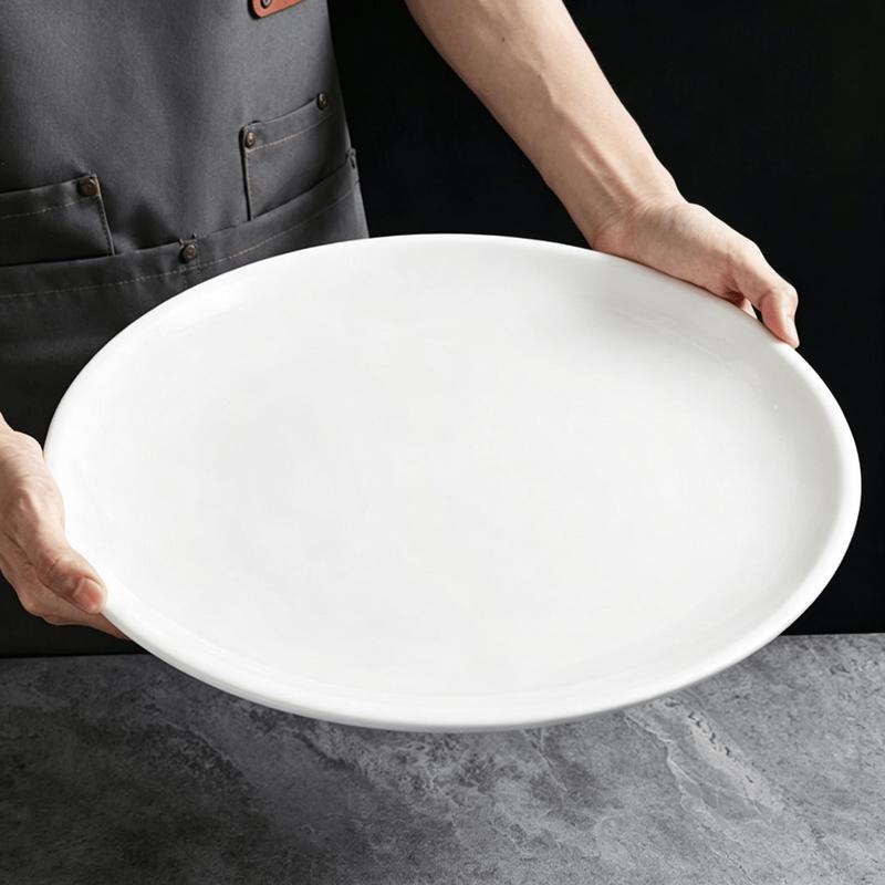 Thickened Melamine Round Shallow Plate