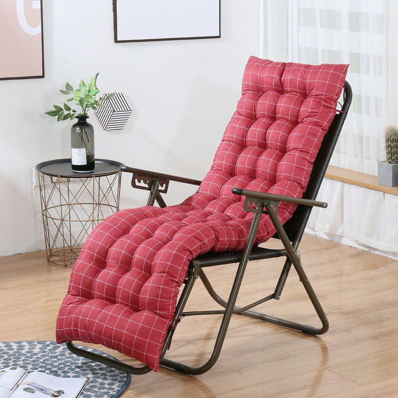 New Long Cushion Recliner Rocking Chair Cushion Thick Seat Cushion Rattan Chair Sofa Cushion Garden Chair Cushion Tatami Mat