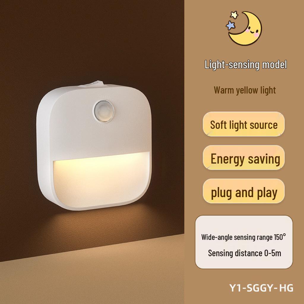 LED Smart Sensor Bedside Lamp: Creative Gift Night Light for Hallway and Corridor