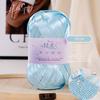 100g/roll 25mm Chunky Soft Satin Yarn Iridescent Metallic Sparkle Thread DIY Crochet Bag Knitting High-Gloss Yarn Craft