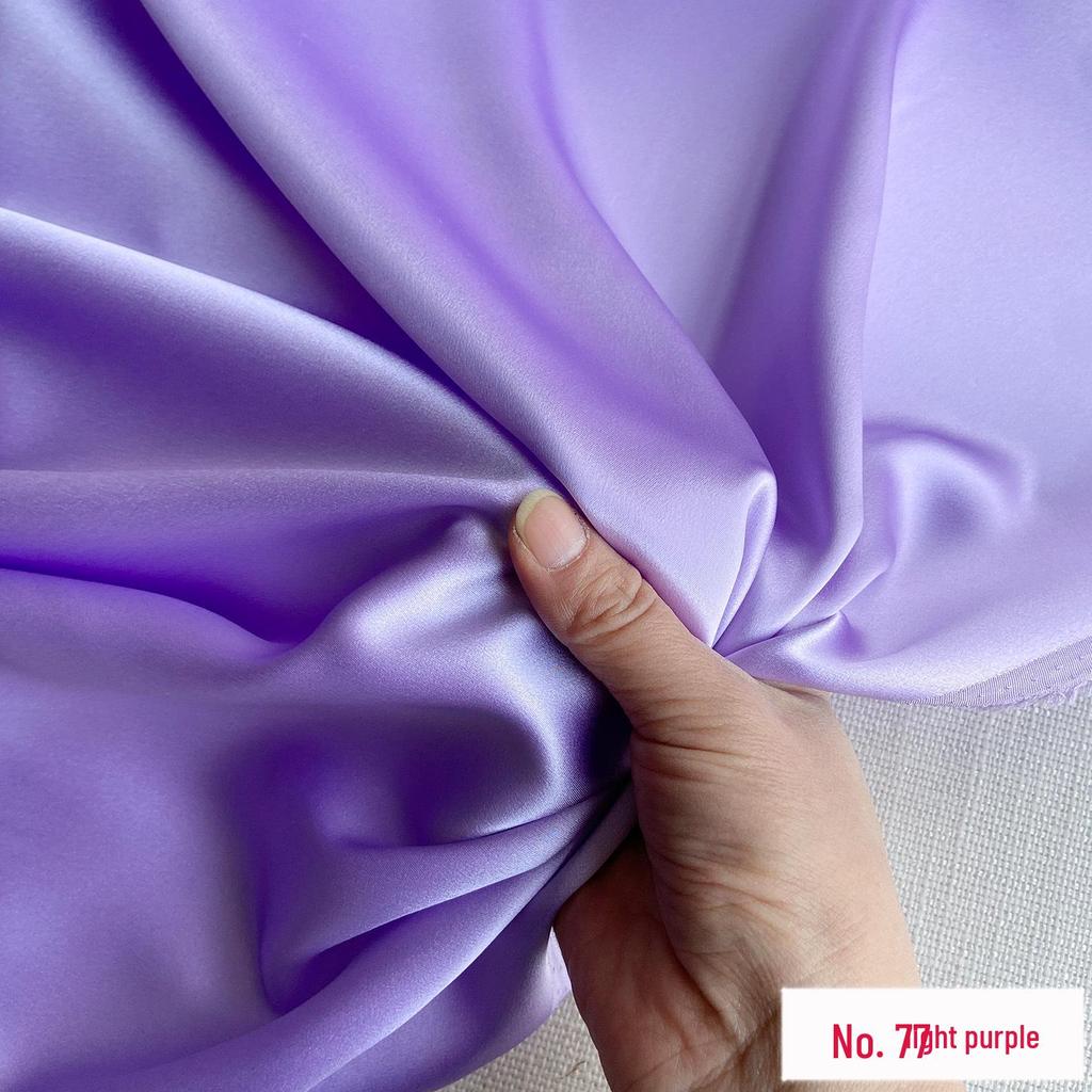 30 Momme Pure Mulberry Silk Heavy Satin Fabric for Qipao, DIY Clothing, Embroidery, and Formal Wear.