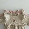 Clearance: Korean Baby Rompers - Deer & Floral Ruffles for Autumn