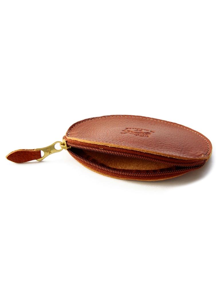 IL BISONTE Coin Case, Genuine Leather, Cowhide Leather, Unisex, Gray