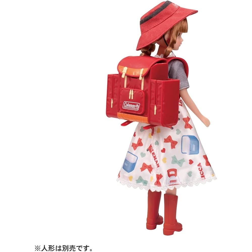 Takara Tomy Licca-chan LG-07 Camping and Backpack Set Doll Toy for Pretend Play Ages 3 and Up
