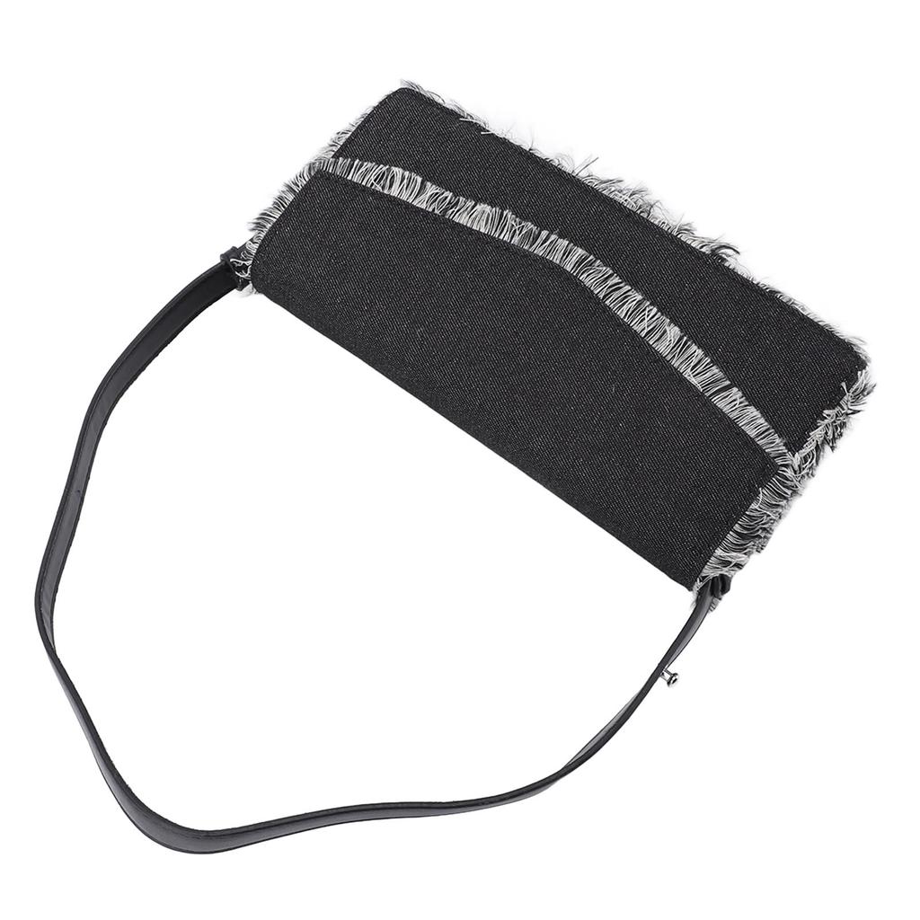 Underarm Bag Simple Stylish Shoulder Bag Ample Storage Space Fringe Handbag for Daily Outings