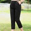 Women's High-Waist Straight Leg Capri Pants