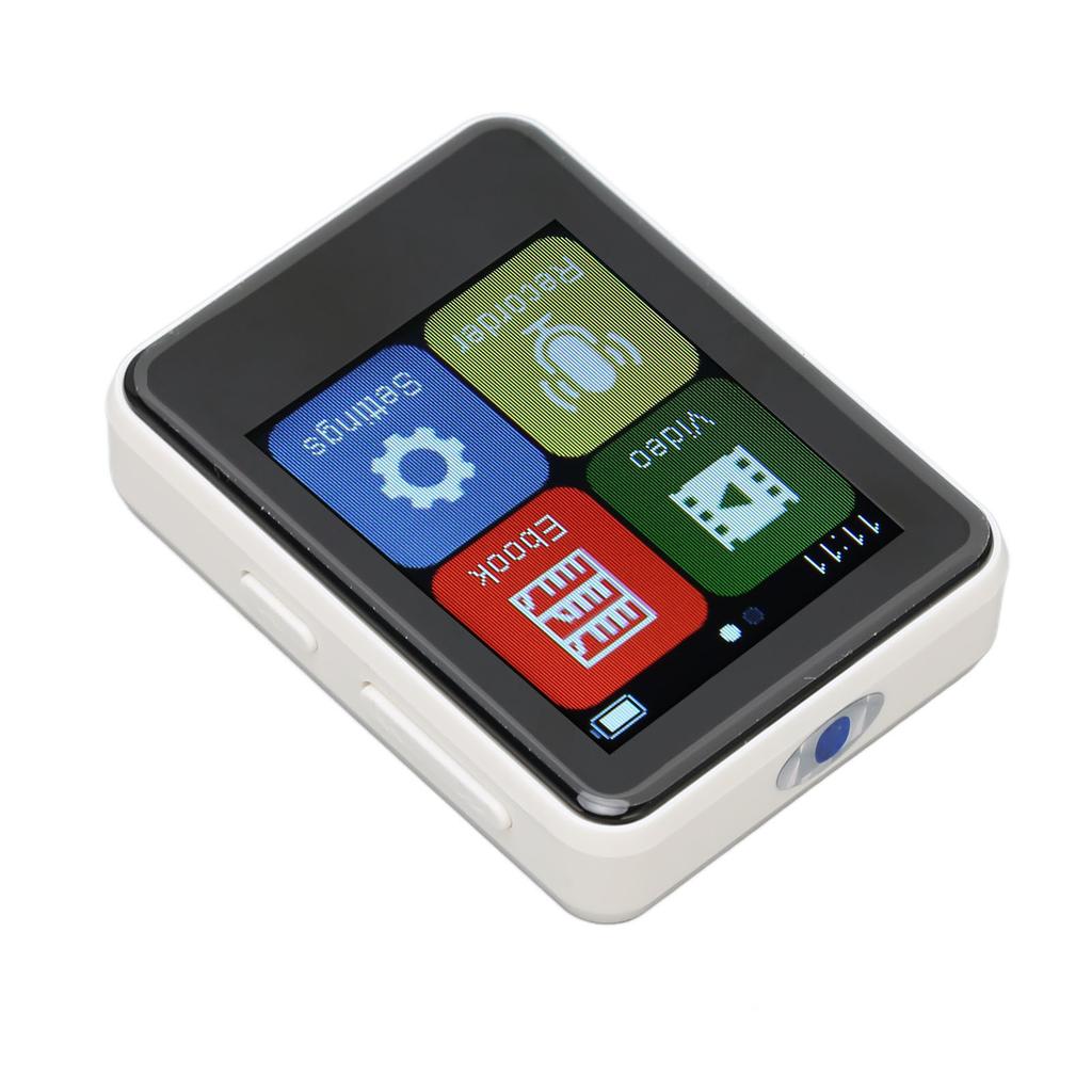 MP3 Player Bluetooth 5.0 Intelligent HD Noise Reduction FM Radio Electric Book 1.8inch Full Touchscreen MP3 Player