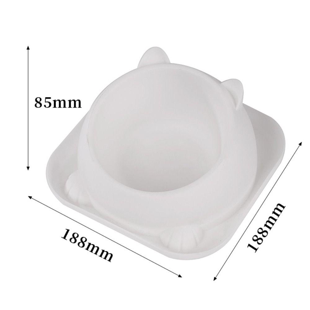 

Миска для кошек из нержавеющей стали с нескользящей подкладкой, тазик для кормления домашних животных, миски для корма для домашних животных, собаки и кошки white-1pcs