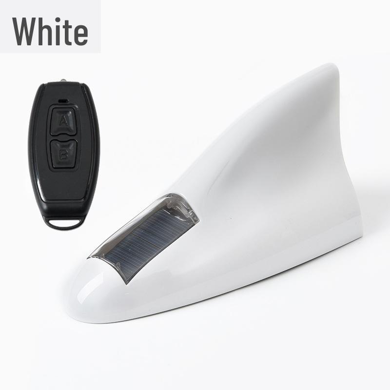 Remote-Control LED Solar Shark Fin Antenna for Car Decoration
