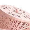 Mosquito Coil Holder Retro Portable Iron Art Fireproof Mosquito Incense Box with Lid for Home