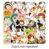 51 Guinea Pig Waterproof Cartoon Stickers for Phone Cases, Thermos Cups, and Computers