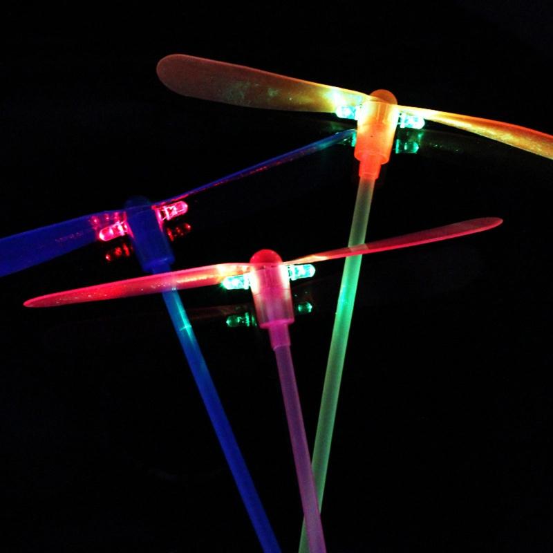 Plastic Dragonfly Toys Aero Props Plastic Propeller Aerodragonfly Toy Glowing Dragonfly Toys Copter Led for Sky Glider