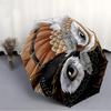 1pc Owl Feathers Automatic Folding Umbrella - Design, Durable Iron Frame for Travel, Outdoor, Beach Fashion Accessory a0920043