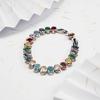 2026 Color Zircon Bracelet, Non-Fading Silver Jewelry Light Luxury Niche Crystal Bracelet Jewelry