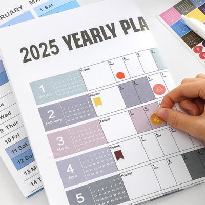 2025 Yearly Planner 2025 Home Wall Calendar 74x52cm 2025 Full Year To View Calendar Home Office Work Organizers Planner