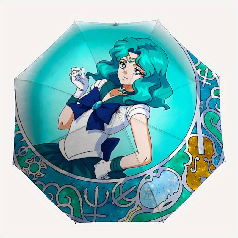 

1pc Sailor Moon Auto Cute Umbrella - 8-Rib Foldable Design, Outdoor Adventures, and Family Celebrations Material y250827159