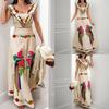 Spring New Arrivals Women's Wear Casual Commute Ruffled Floral Long Dress Fashion Set
