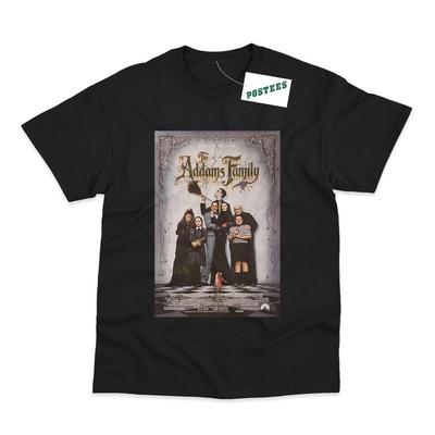 Retro Movie Poster Inspired By The Addams Family DTG Printed TShirt Unisex T-Shirt