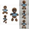 Kick The Buddy Plush Toy Crystal Soft Fur, Brown, 30cm Height, Pp Cotton Filling