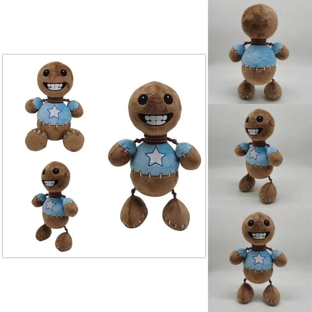 Kick The Buddy Plush Toy Crystal Soft Fur, Brown, 30cm Height, Pp Cotton Filling