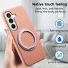 Case for Galaxy S26 - PC+Leather/PU, Pink, With Stand