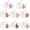 Christmas Silicone Candle Mold Crafting and Festival Decors Moulds Silicone Texture Present for Hand-Making Enthusiasts