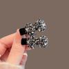 Korean Crystal Diamond Bow Hair Clip for Women - Luxury Light Hairpin for Bangs