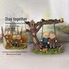 Resin Elderly Couple Statue: Anniversary & Birthday Gift for Home Decor