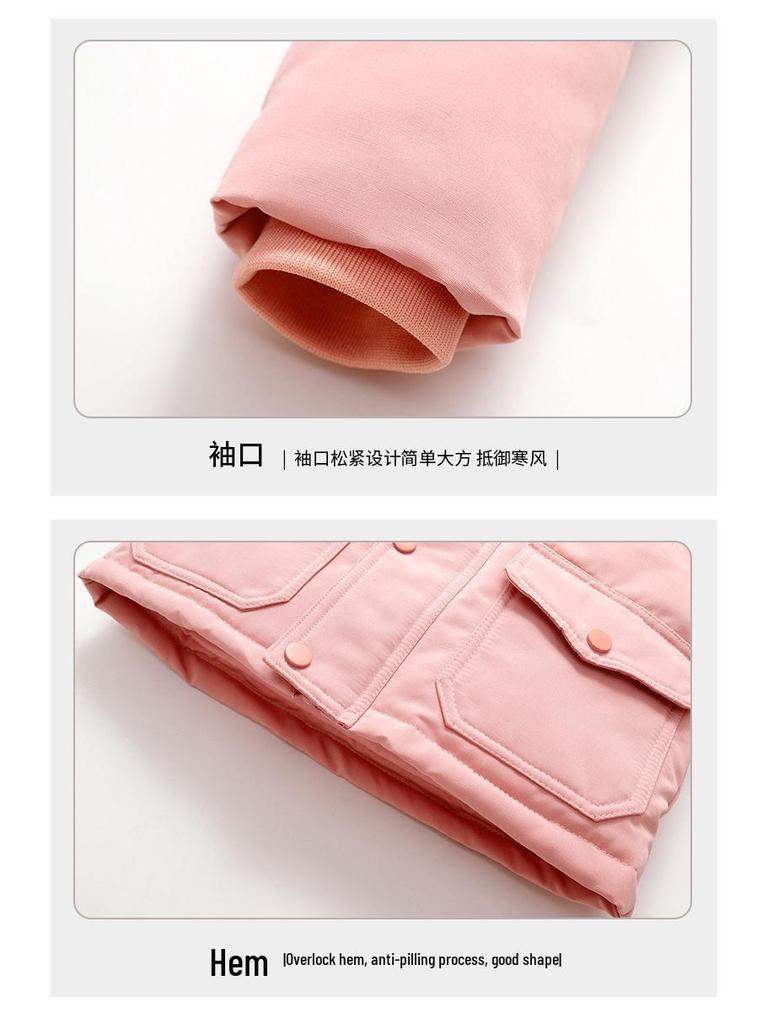 Thick Winter Down Jacket Set for Toddlers 1-3 Years - Unisex, Warm & Cozy Two-Piece Outfit