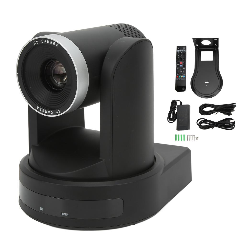 HD 1080P Video Camera PTZ Conference Room Camera 4 Control Methods Omnidirectional Shooting Stable Rotation for Live