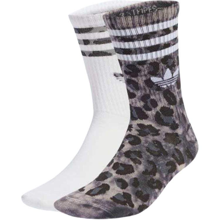 Adidas Originals Leopard Crew Socks 2 Pairs JW8010 M