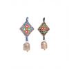 Handmade Mirror Work Bell Hanging – Decorative Bell, Door Hanging, Wall Hanging, Ethnic Ornament, Metal Bell, Festive Decoration