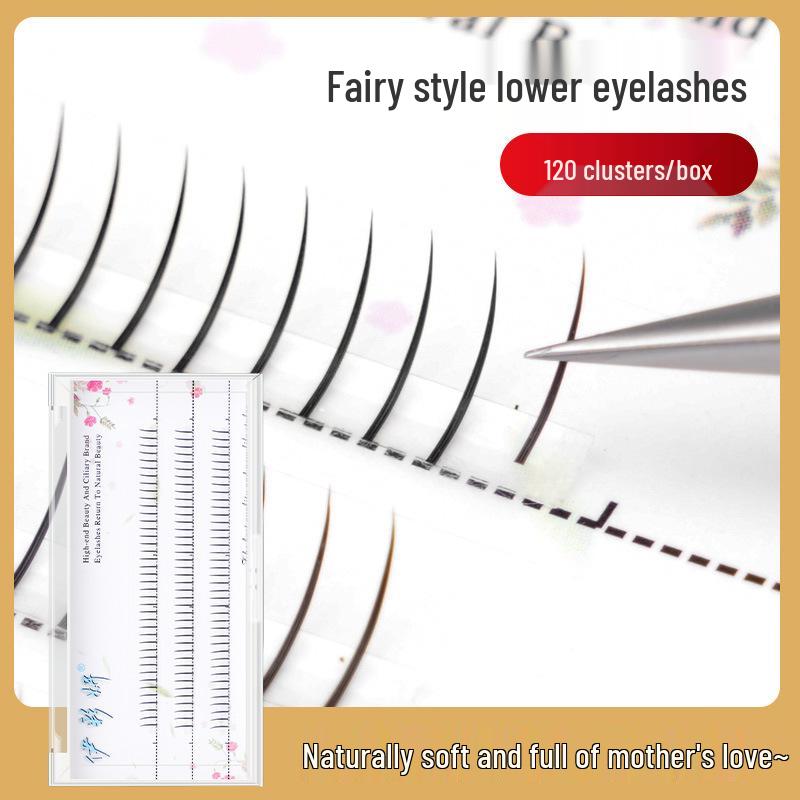 Fairy Style Dense Lower Eyelash Extensions - Comic Eye Single Cluster Little Devil