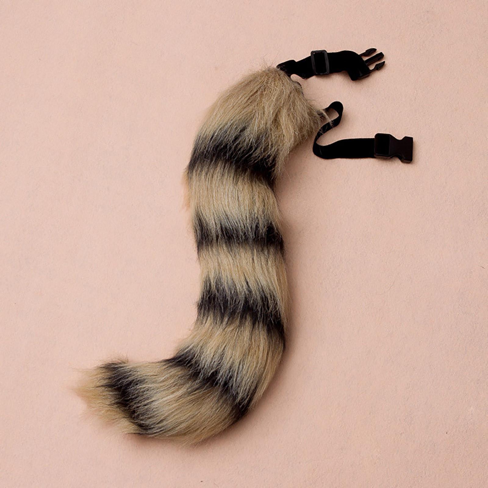 

Жіноча жіноча мода, повсякденна плюшева імітація хвоста Лоурі, регульований хвіст жовтий