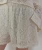 Lonkeu Floral Lace Banding Shorts (Ivory)