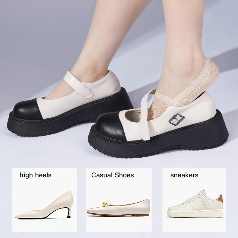 Women Invisible Socks Girls Summer Fashion New Style Lace Flower Short Socks Antiskid Socks Free Size