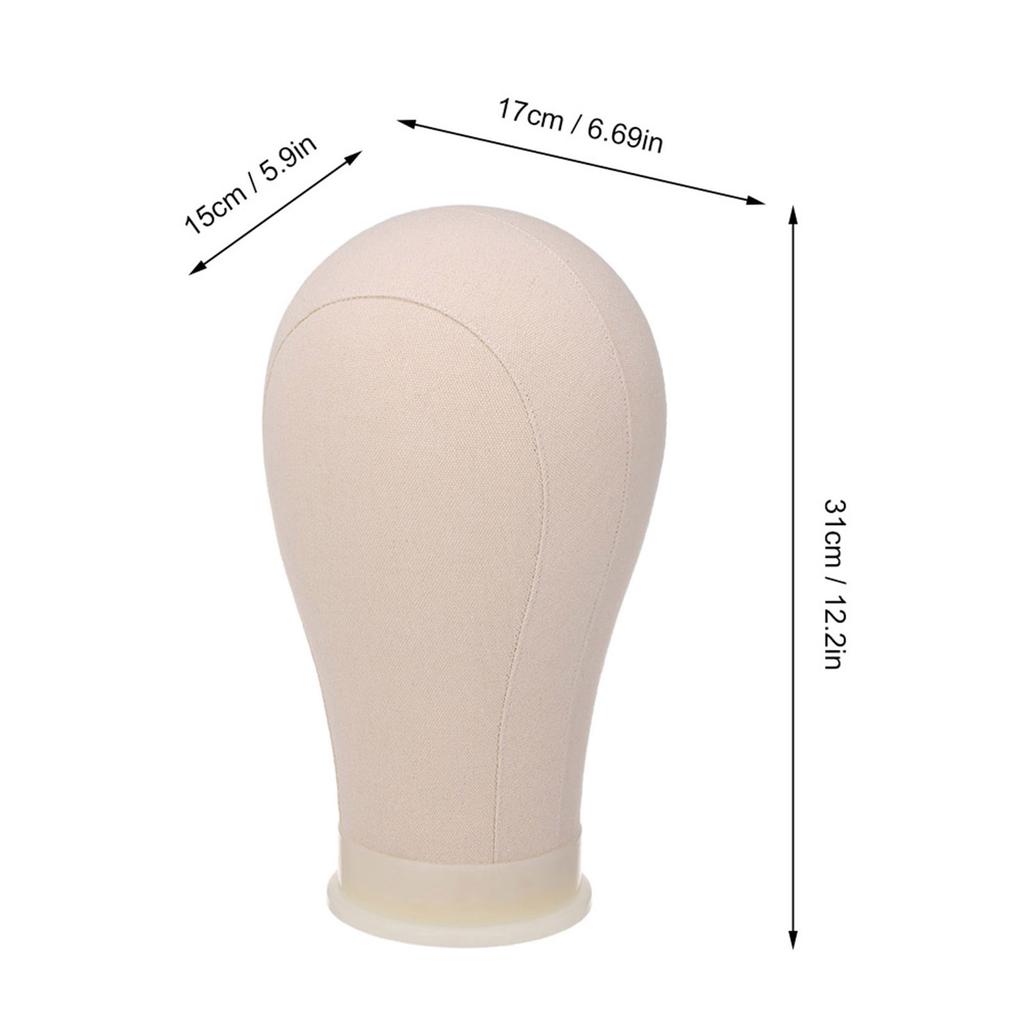 Bestauty Canvas Block Head Mannequin Head Wig Display Styling Head Manikin Canvas Head