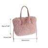 Versatile Plush Shoulder Bag Convenient and Practical Crossbody Bags Handbag