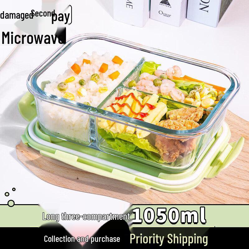 Glass Microwaveable Lunch Box with Lid